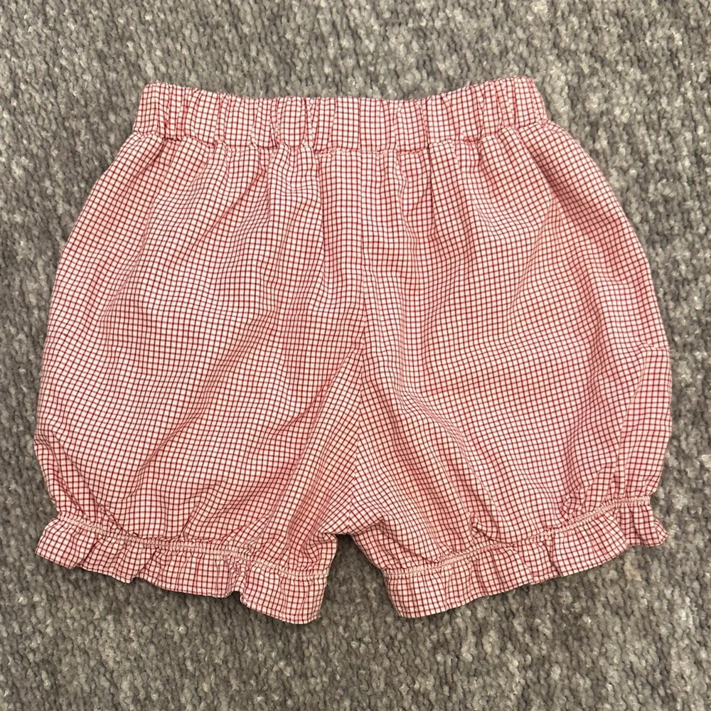 NWOT The Beaufort Bonnet Co. Red Gingham Bloomer Shorts size 6/7
